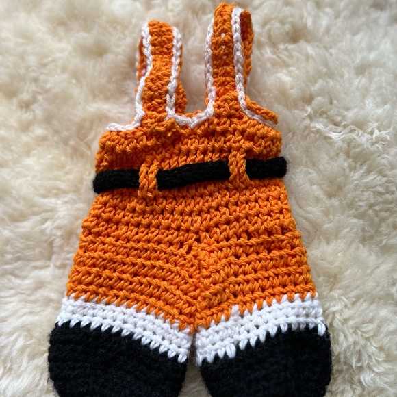Crocheted Teddy Bear Overalls - Picture 3 of 5